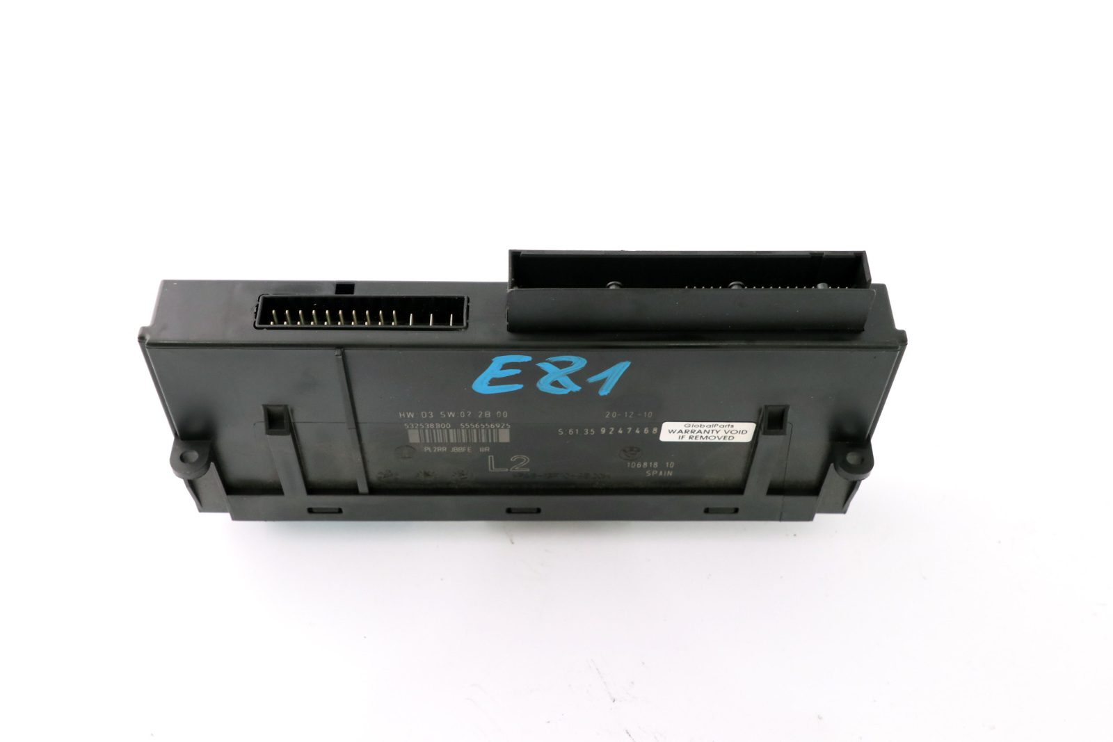 BMW 1 Series E81 Body Control Module ECU L2 PL2RR JBBFE III Junction Box 9247468