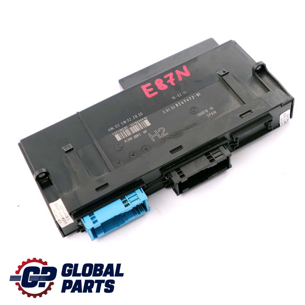 BMW 1 Series E87 LCI ECU Body Control Module Junction Box H2 PL2RR 9247472