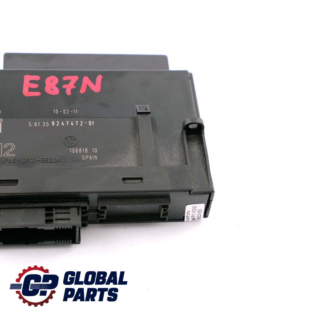 BMW 1 Series E87 LCI ECU Body Control Module Junction Box H2 PL2RR 9247472