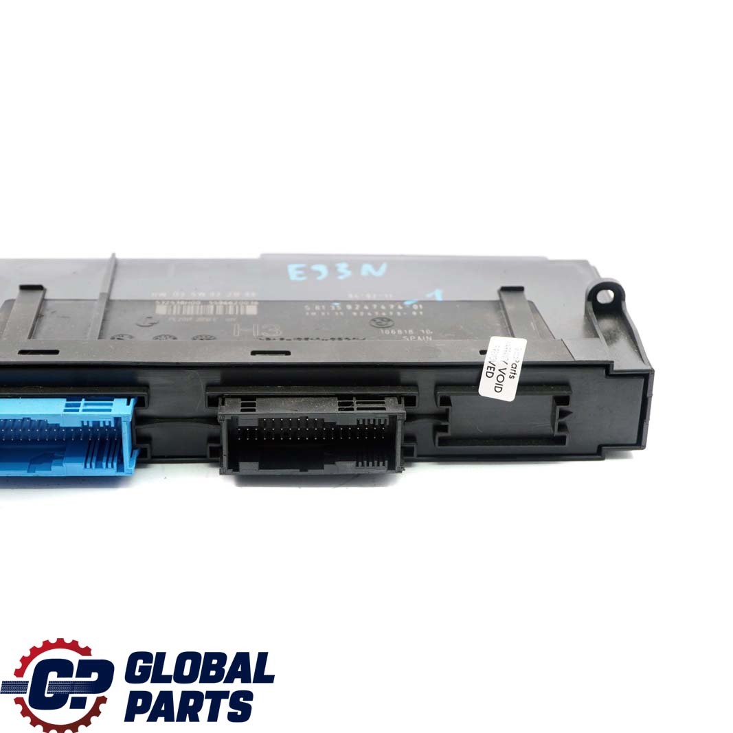 BMW 3 E93 LCI ECU Body Control Module H3 Junction Box PL2RR JBBFE IIIR 9247474