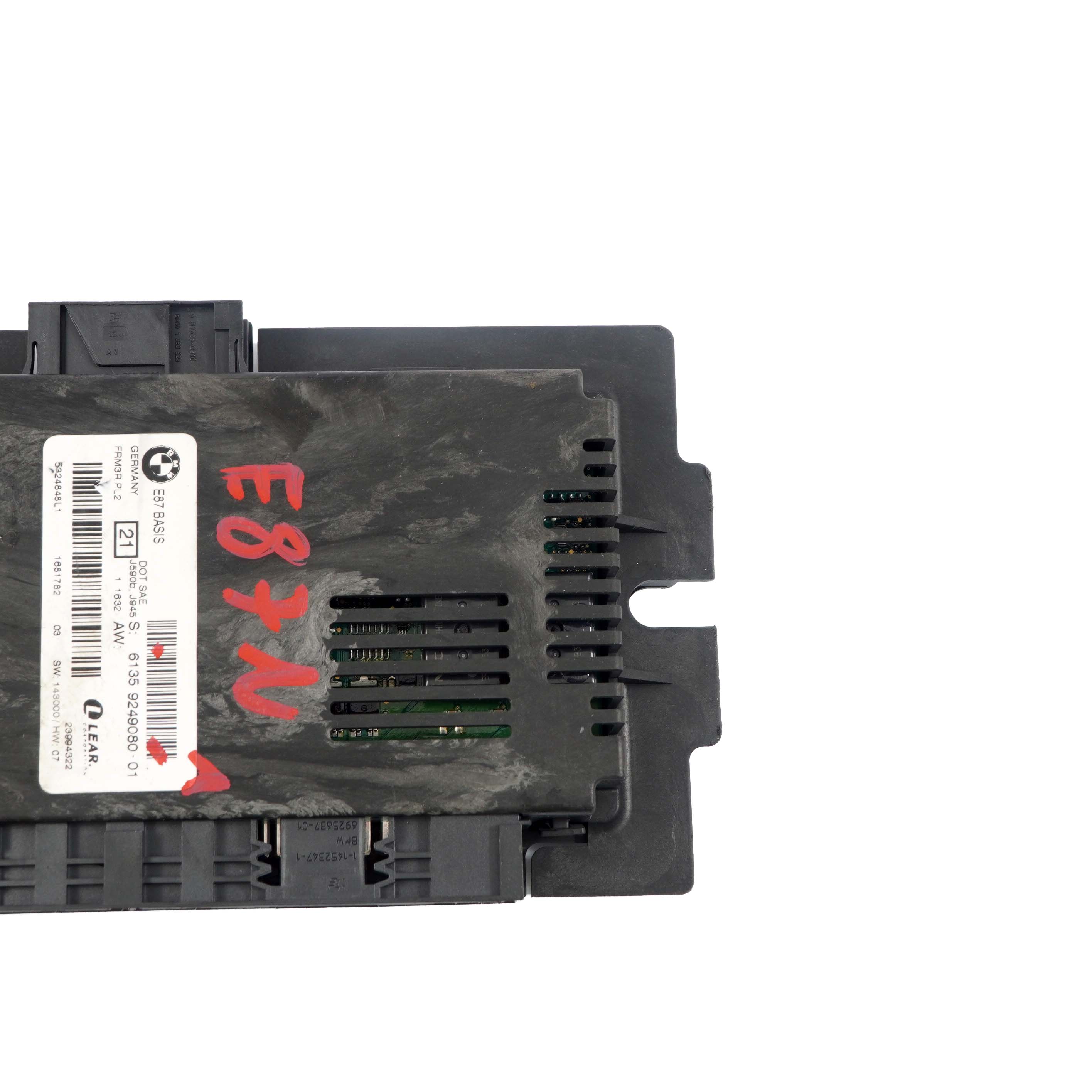 BMW E87 LCI Footwell Light Control Unit Module ECU Lear FRM3R PL2 9249080