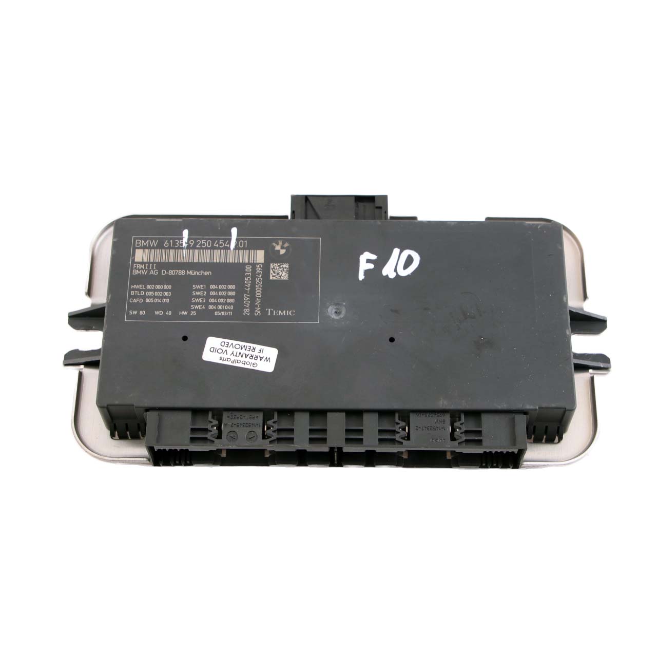 BMW 5 Series F10 Light Control Footwell Module ECU Unit FRM3 9250454