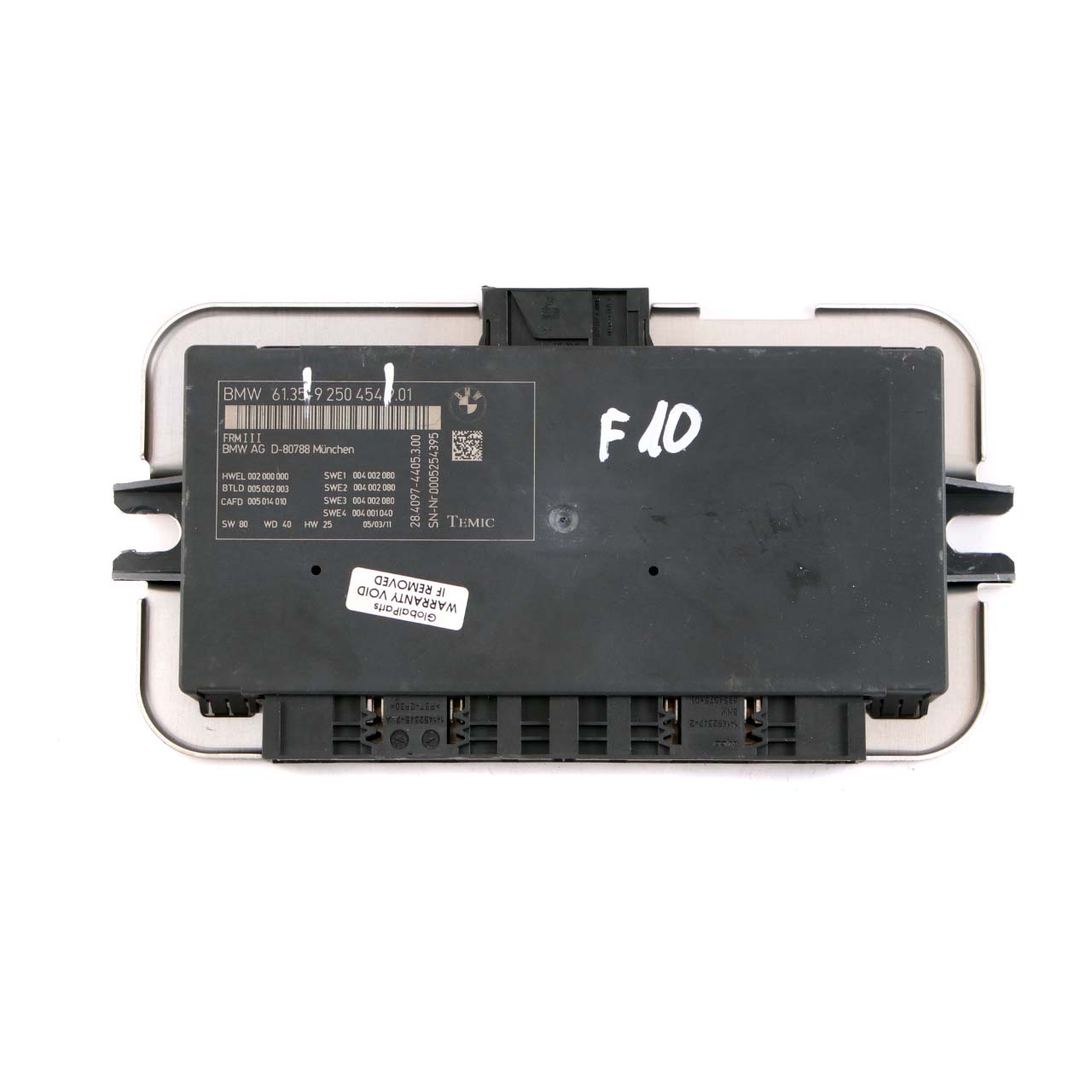 BMW 5 Series F10 Light Control Footwell Module ECU Unit FRM3 9250454