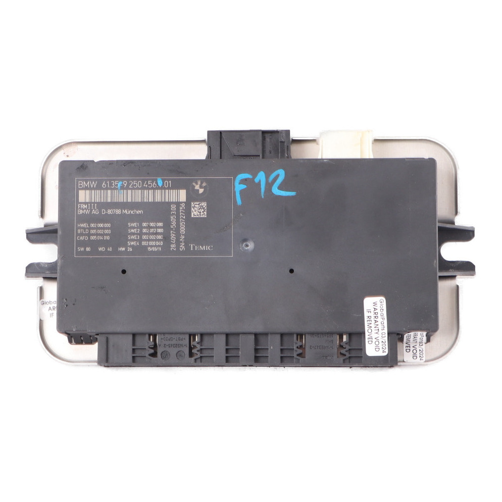 BMW F12 Footwell Light Module Control Unit ECU FRM3 9250456