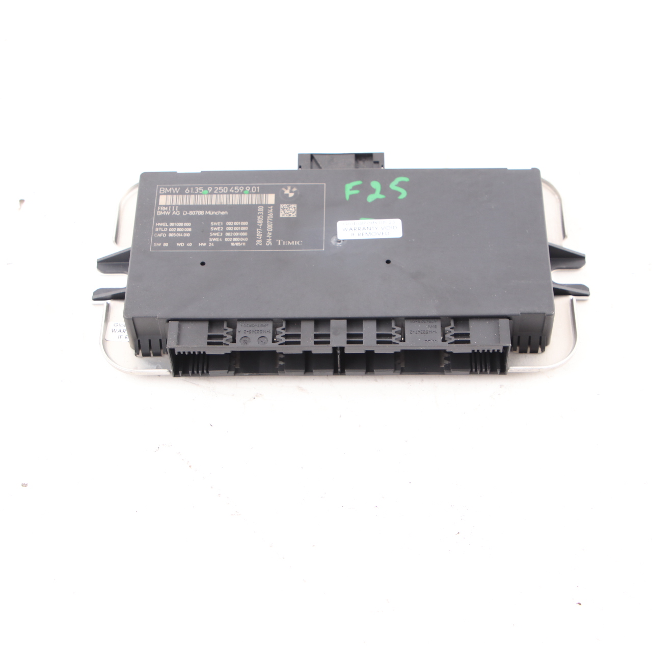 BMW X3 F25 Footwell Light Module Control Unit ECU FRM3 9250459