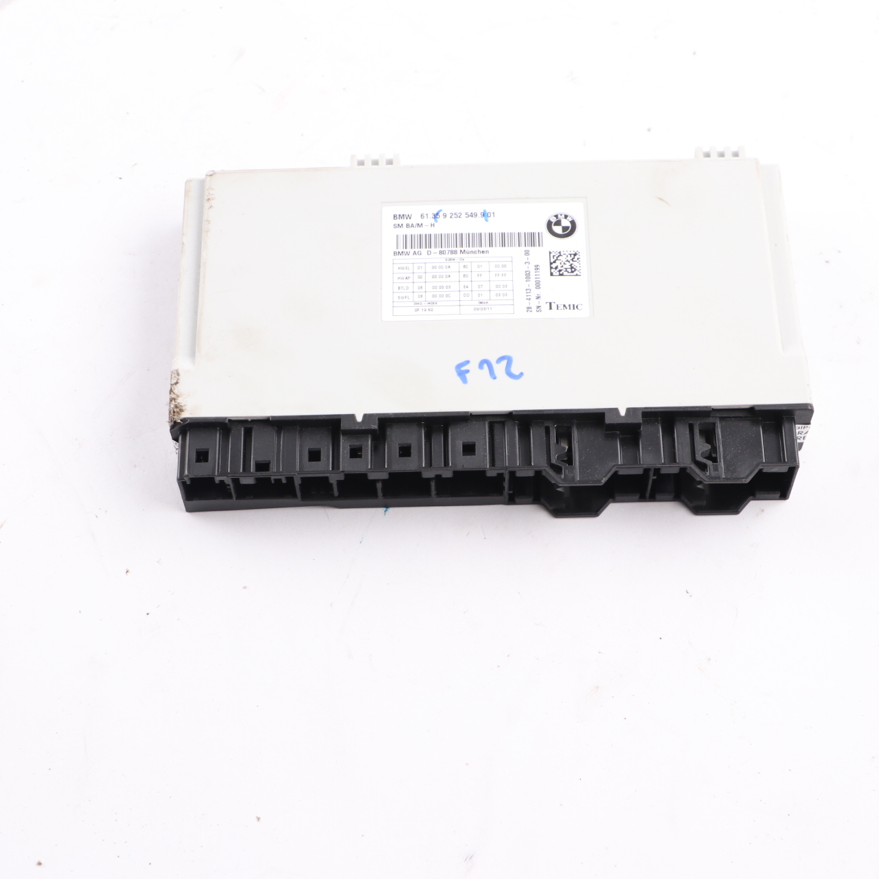 BMW F12 Front Seat Control Unit Module Memory ECU 9252549