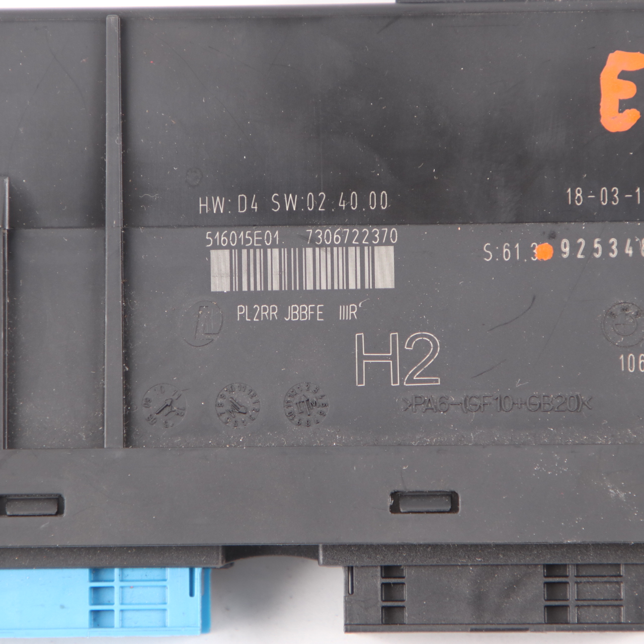 BMW E87 Junction Box ECU Body Control Module Unit H2 PL2RR JBBFE IIIR 9253482