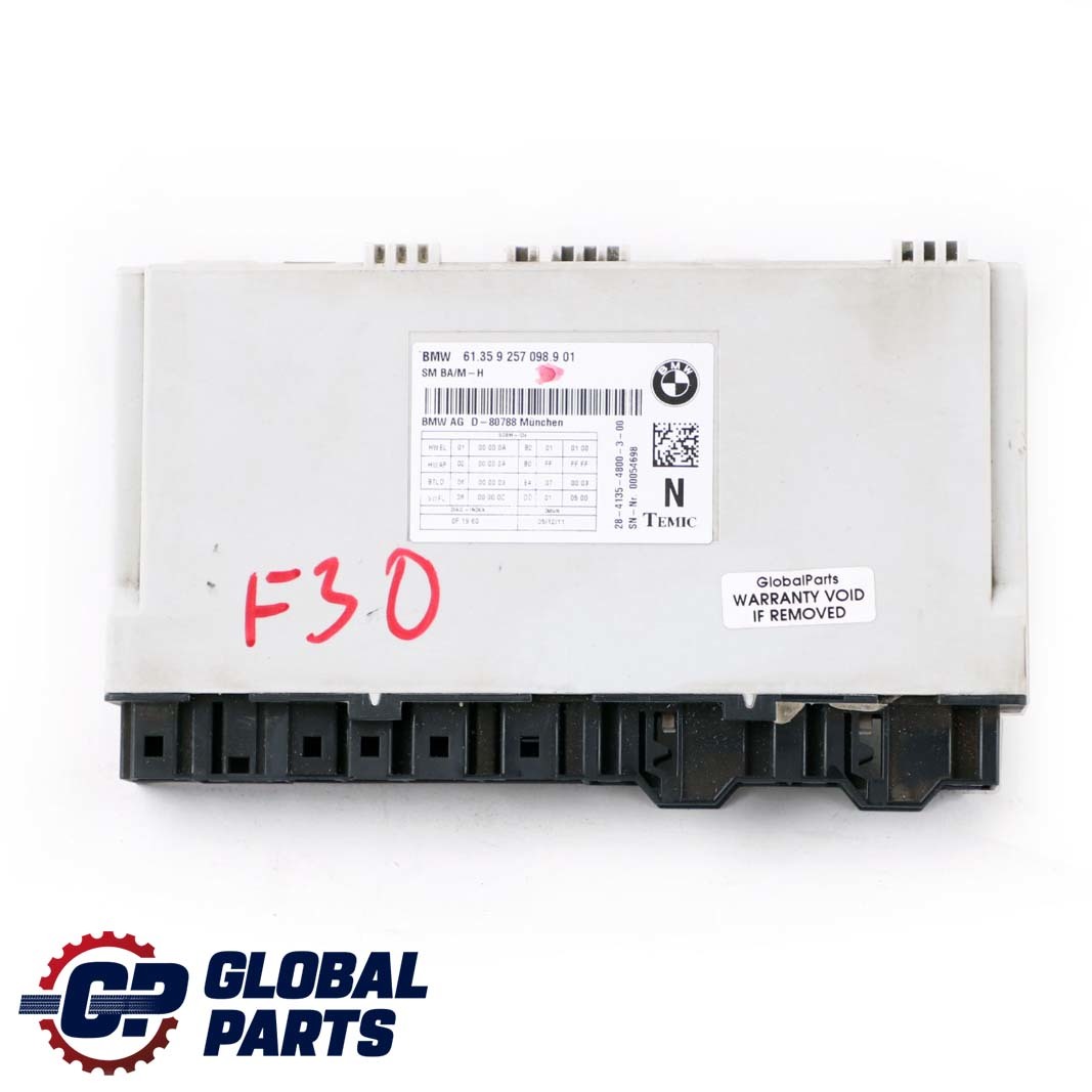 BMW F10 F11 F20 F21 F22 F30 F31 Front Seat Control Module ECU 9257098