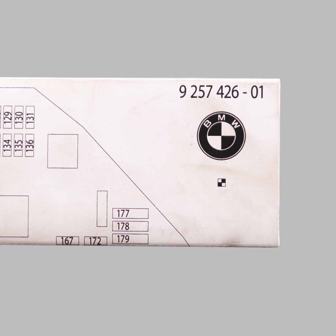 Fuse Box Grouping BMW F10 F11 Fuse Placement Map Card Diagram 9257426