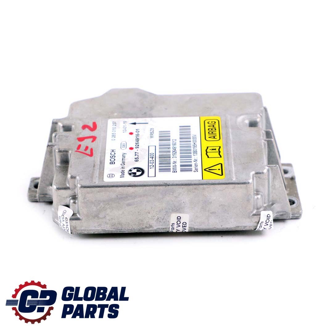 BMW E82 E88 E92 E93 LCI Control Unit Airbag ECU NO CRASH DATA 9264916