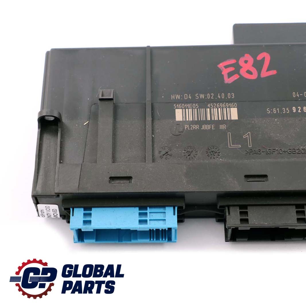 BMW 1 Series E82 ECU Body Control Module Junction Box L1 PL2RR JBBFE 9267200