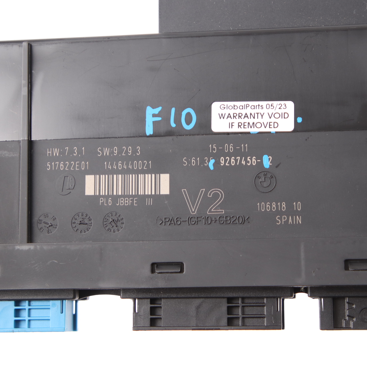 Control Unit BMW F10 F11 Body Module ECU JBBFE IIIR V2 PL6 ECU 9267456