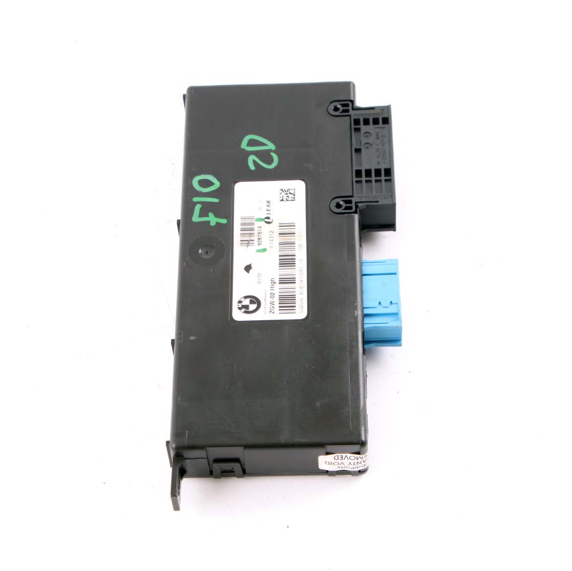 BMW F10 F11 F12 Central Gateway Module ECU Control Unit Lear ZGW-02 High 9267514