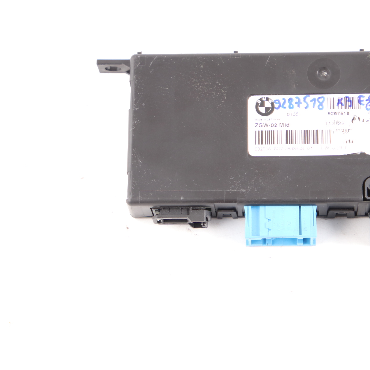 BMW X3 F25 Central Gateway Module Control Unit Lear ZGW-02 Mid 9267518