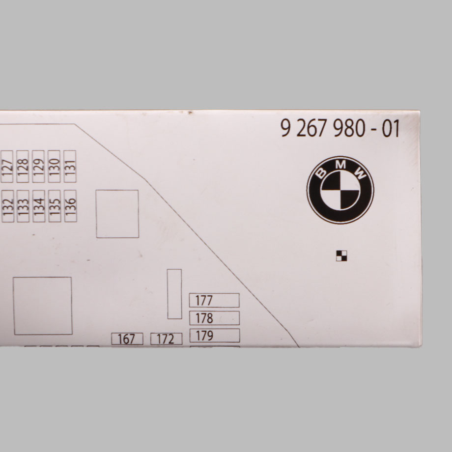 BMW F10 Fuse Location Diagram Map Fuse Grouping 9267980