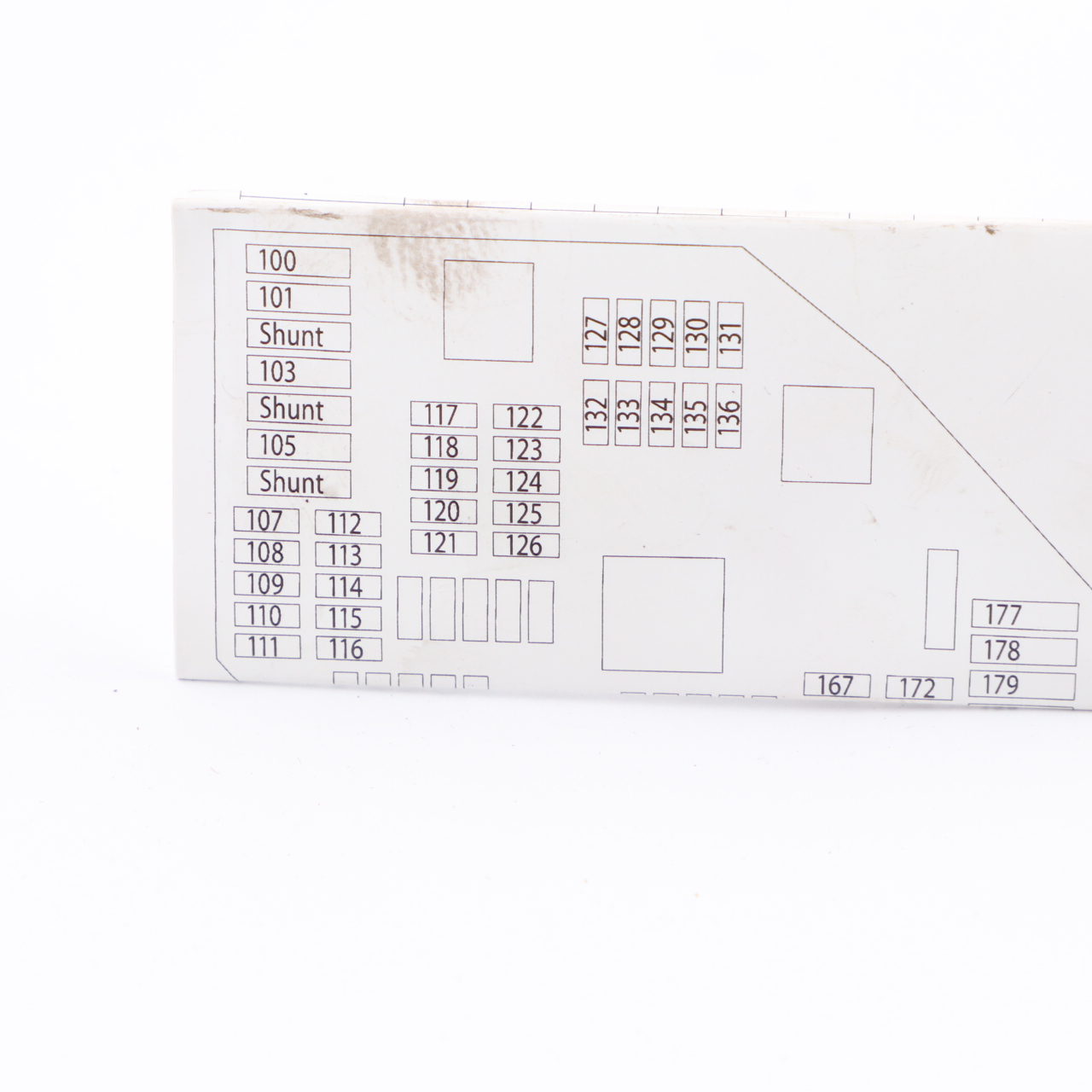 Fuse Box Grouping BMW F10 Fuse Placement Map Card Diagram 926980-01