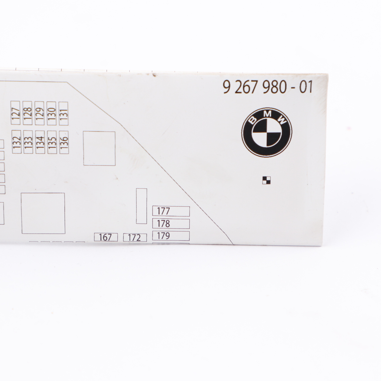 Fuse Box Grouping BMW F10 Fuse Placement Map Card Diagram 926980-01