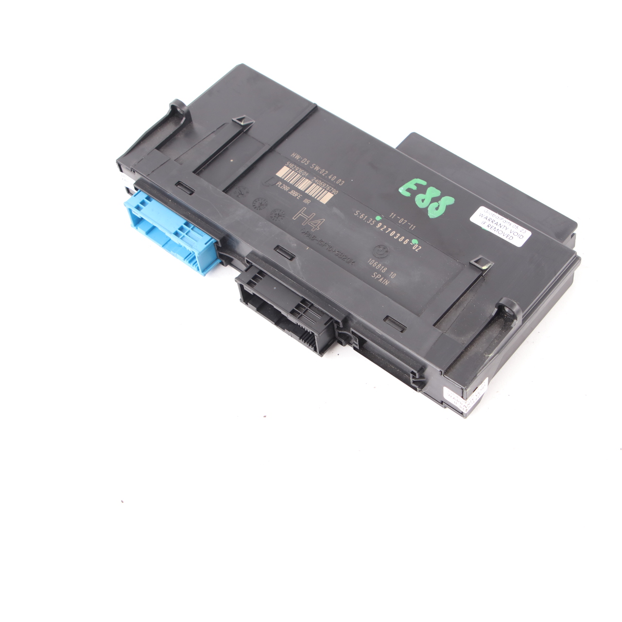 BMW E88 Body Control Module ECU Unit JBBFE IIIR H4 PL2RR 9270386