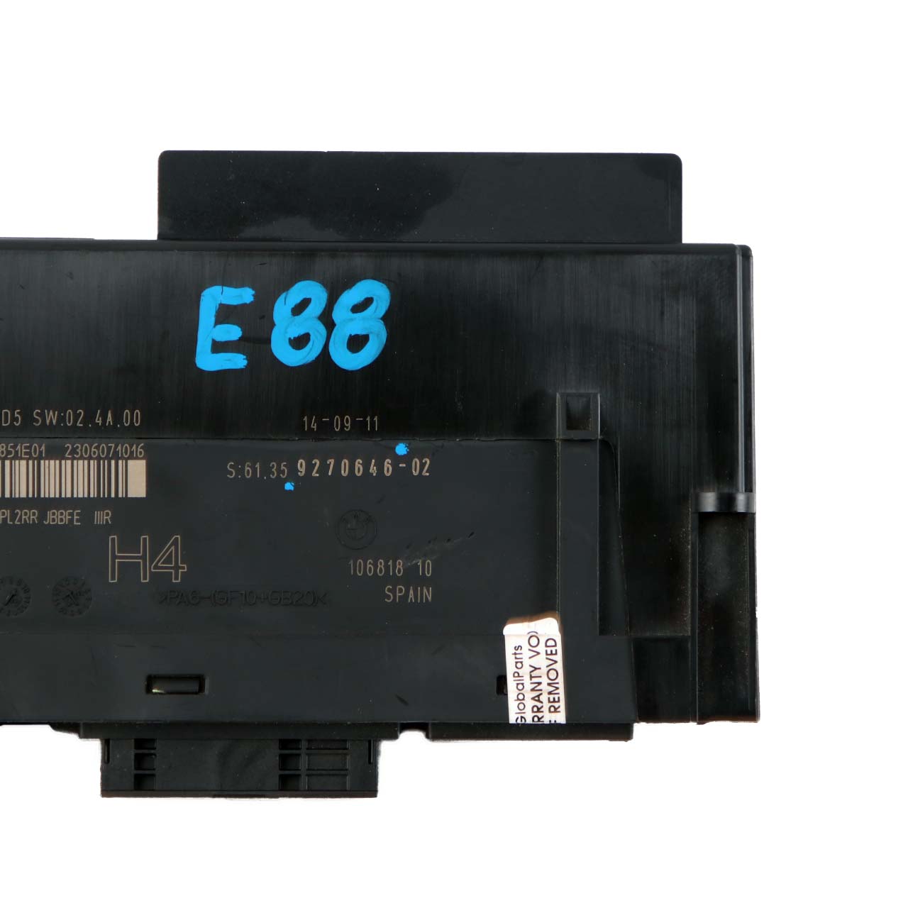 BMW E88 ECU Body Control Module H4 Junction Box PL2RR JBBFE IIIR 9270646