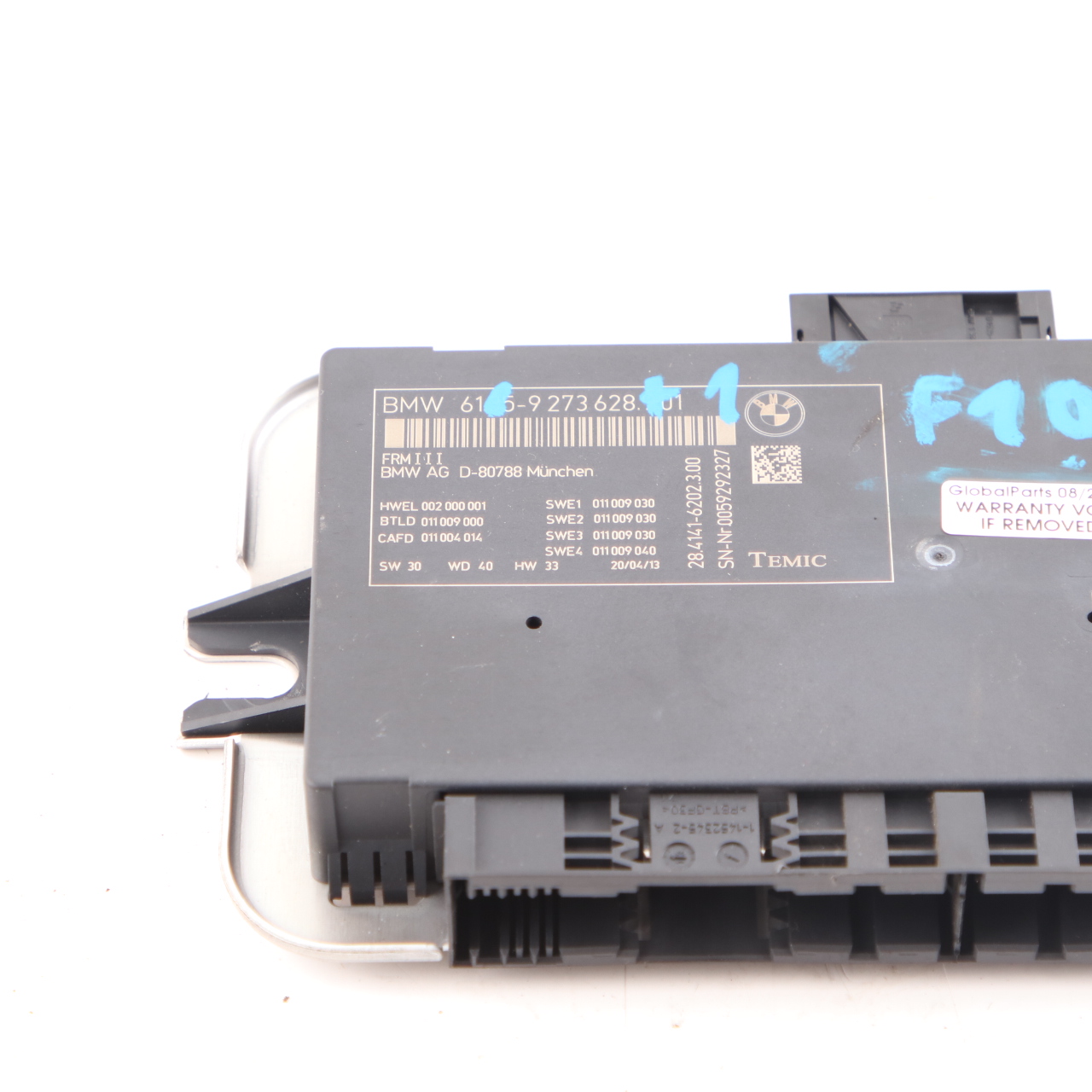 BMW F10 Light Control Footwell Module Unit ECU FRM III 9273628