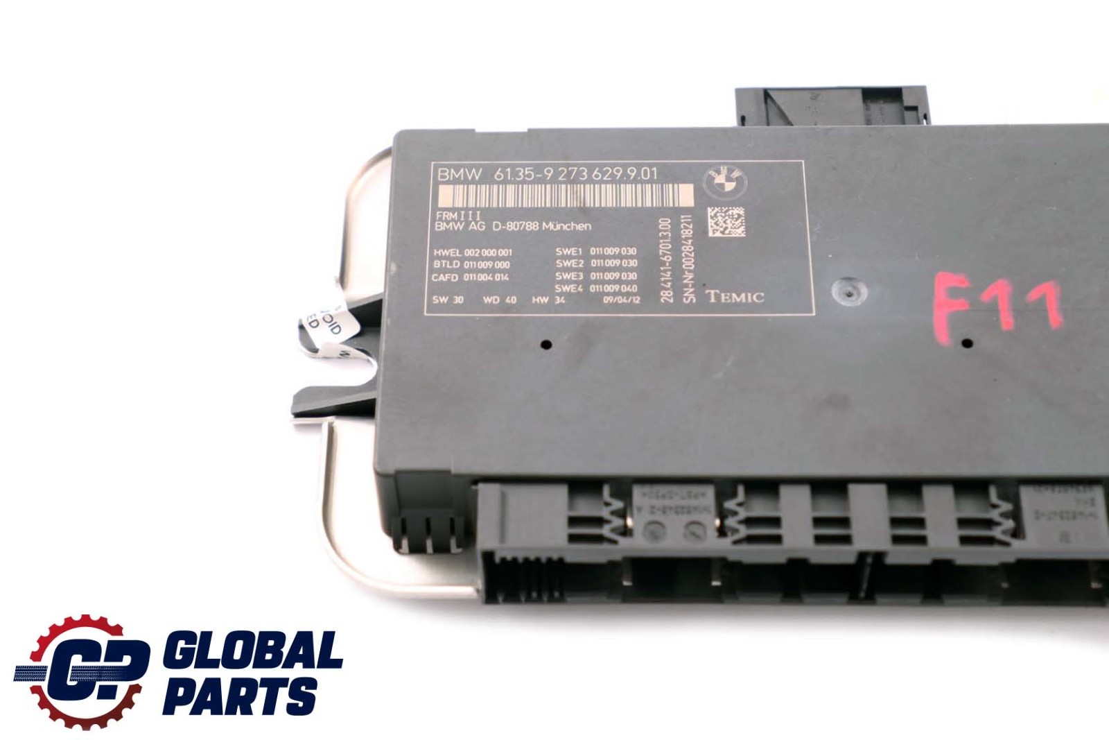 BMW 5 Series F11 Footwell Light Module ECU Control Unit FRM III TEMIC 9273629