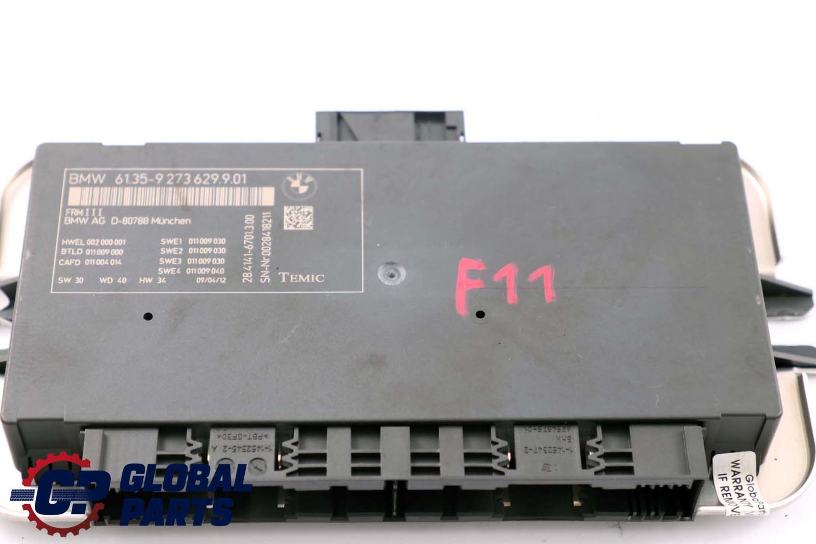 BMW 5 Series F11 Footwell Light Module ECU Control Unit FRM III TEMIC 9273629