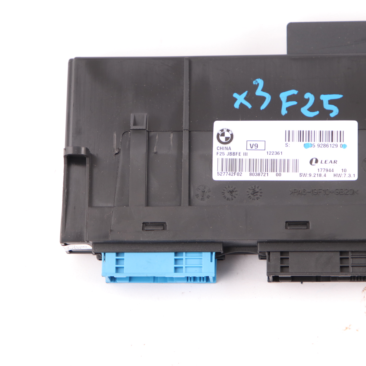 BMW X3 F25 Body Control Module ECU Junction Box JBBFE III V9 9286129