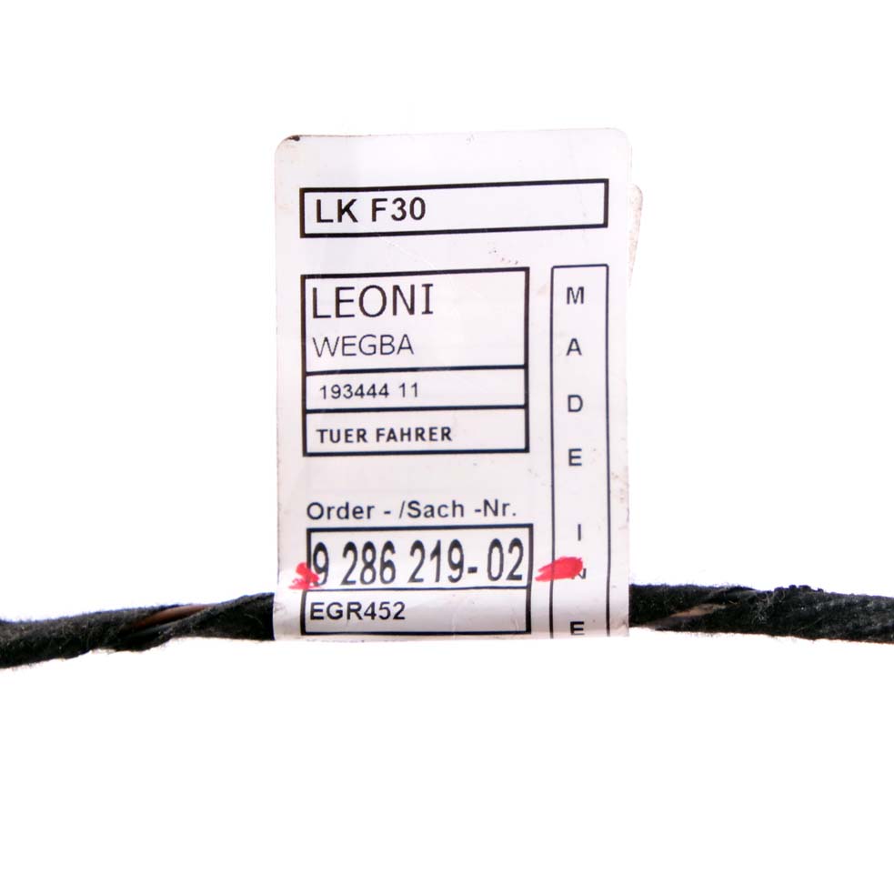 BMW 3 Series F30 F31 Front Door Wiring Loom Cable Harness 9286219