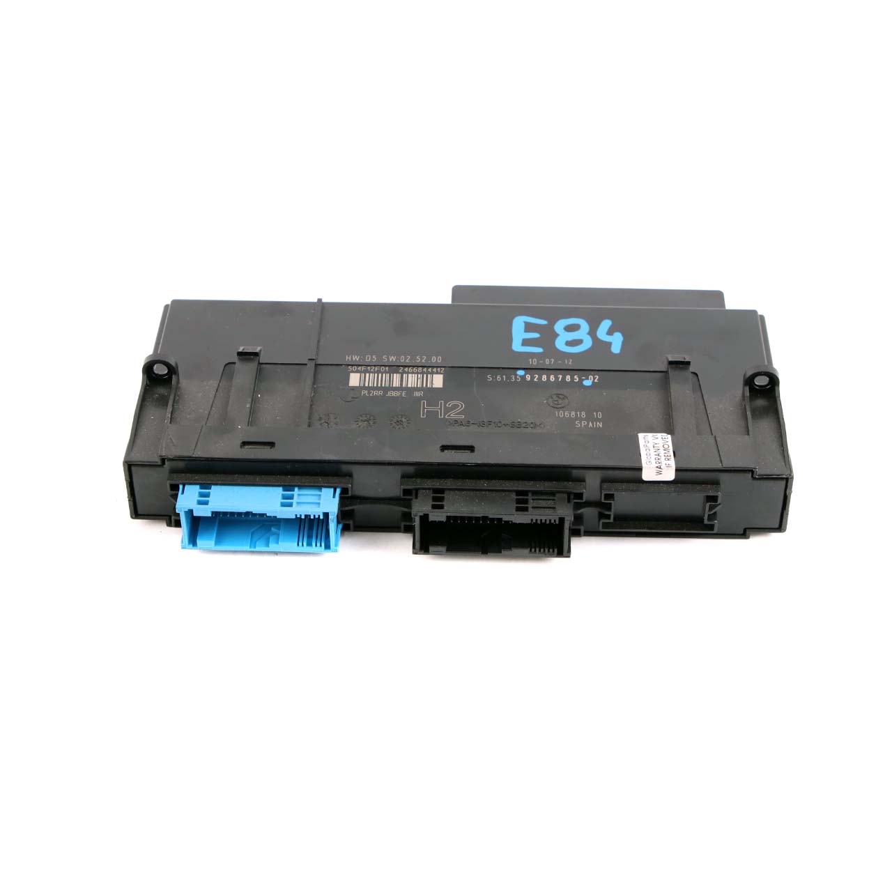 BMW X1 E84 ECU Body Control Module Junction Box H2 PL2RR JBBFE IIIR 9286785