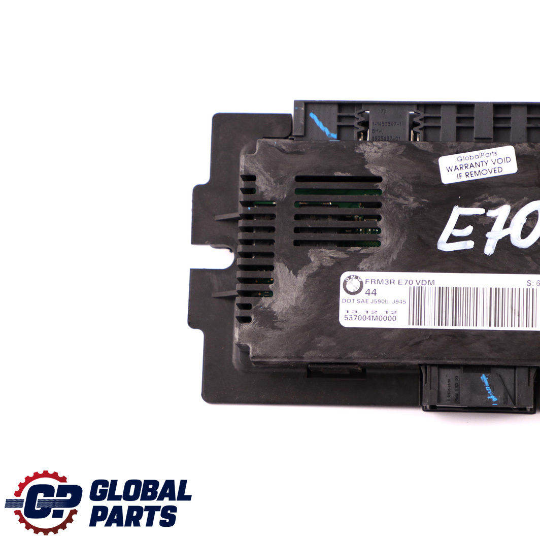 BMW X5 Series E70 Footwell Light Control Module Unit Lear FRM3R VDM 9287252