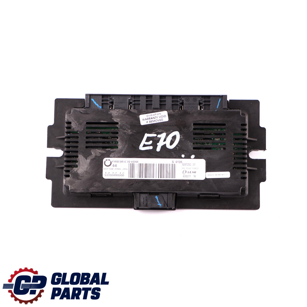 BMW X5 Series E70 Footwell Light Control Module Unit Lear FRM3R VDM 9287252