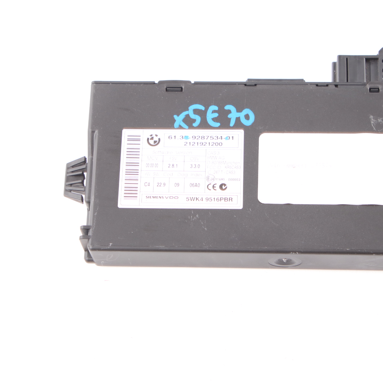 CAS3 Module BMW E60 E61 LCI E90 E91 E92 Control Unit Key Reading 9287534