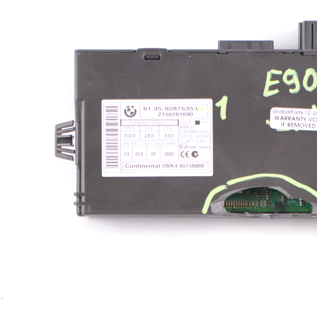 Key Reading Module BMW E60 E61 E81 E87 E90 E91 CAS 3 ECU Control Unit 9287535