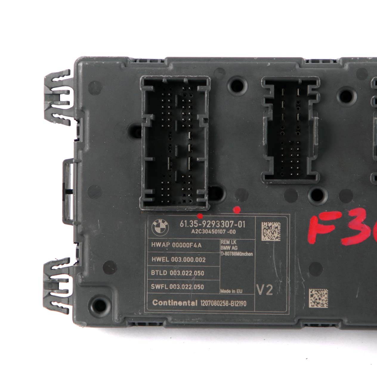 BMW F30 REM Rear Electronic Module Fuse Box Control Unit V2 9293307