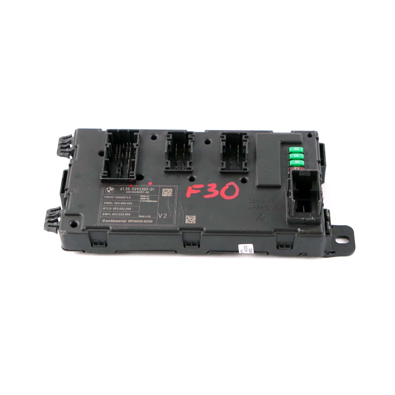 BMW F30 REM Rear Electronic Module Fuse Box Control Unit V2 9293307