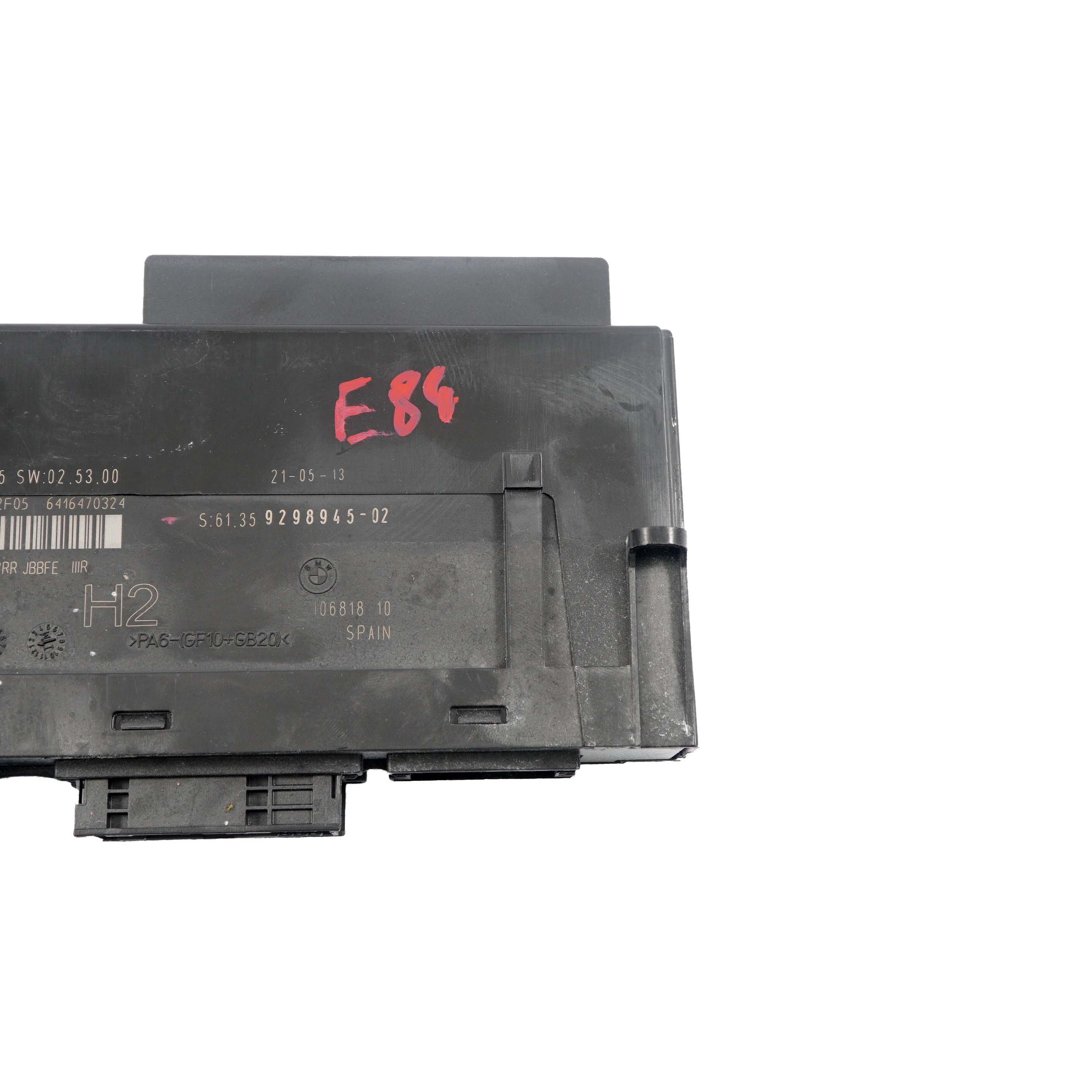 BMW X1 E84 ECU Body Control Module Junction Box H2 PL2RR JBBFE IIIR 9298945