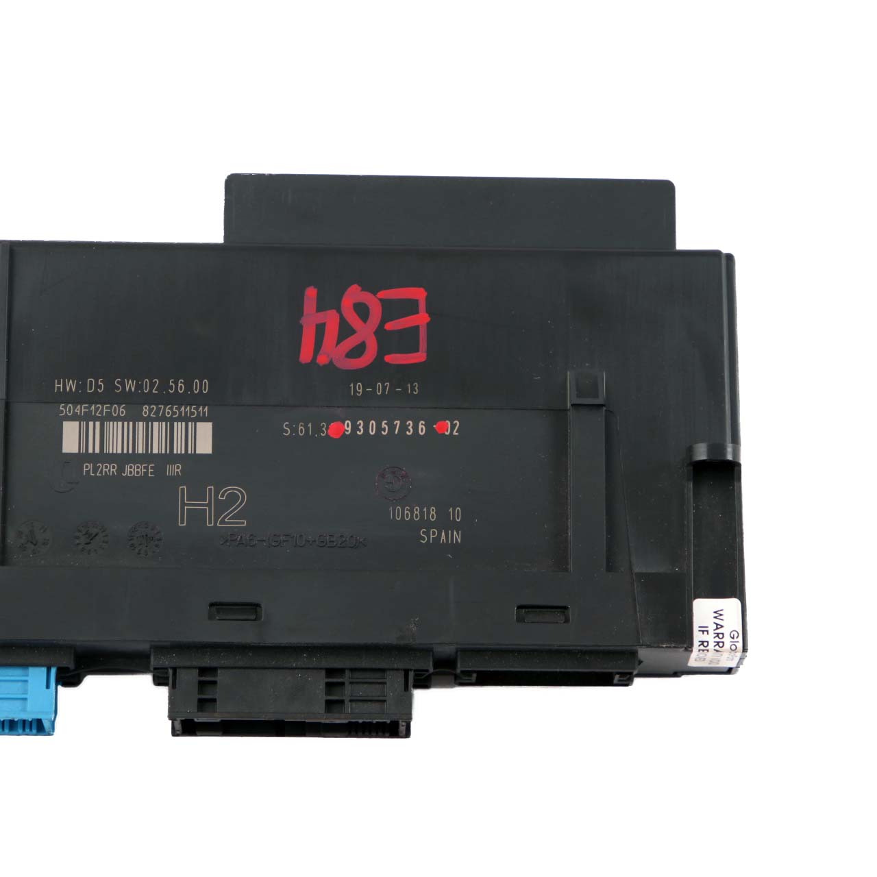 BMW X1 E84 ECU Body Control Module Junction Box H2 PL2RR JBBFE IIIR 9305736