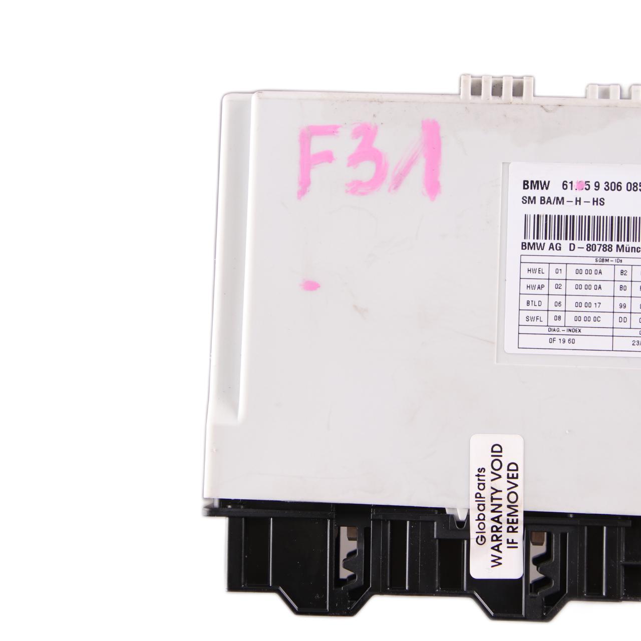 Seat Module BMW F30 F31 Control Unit Memory Front Left Right N/O/S 9306085