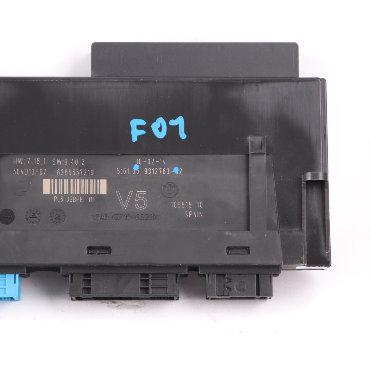 Body Control Module BMW F01 ECU Junction Box PL6 JBBFE III V5 9312763