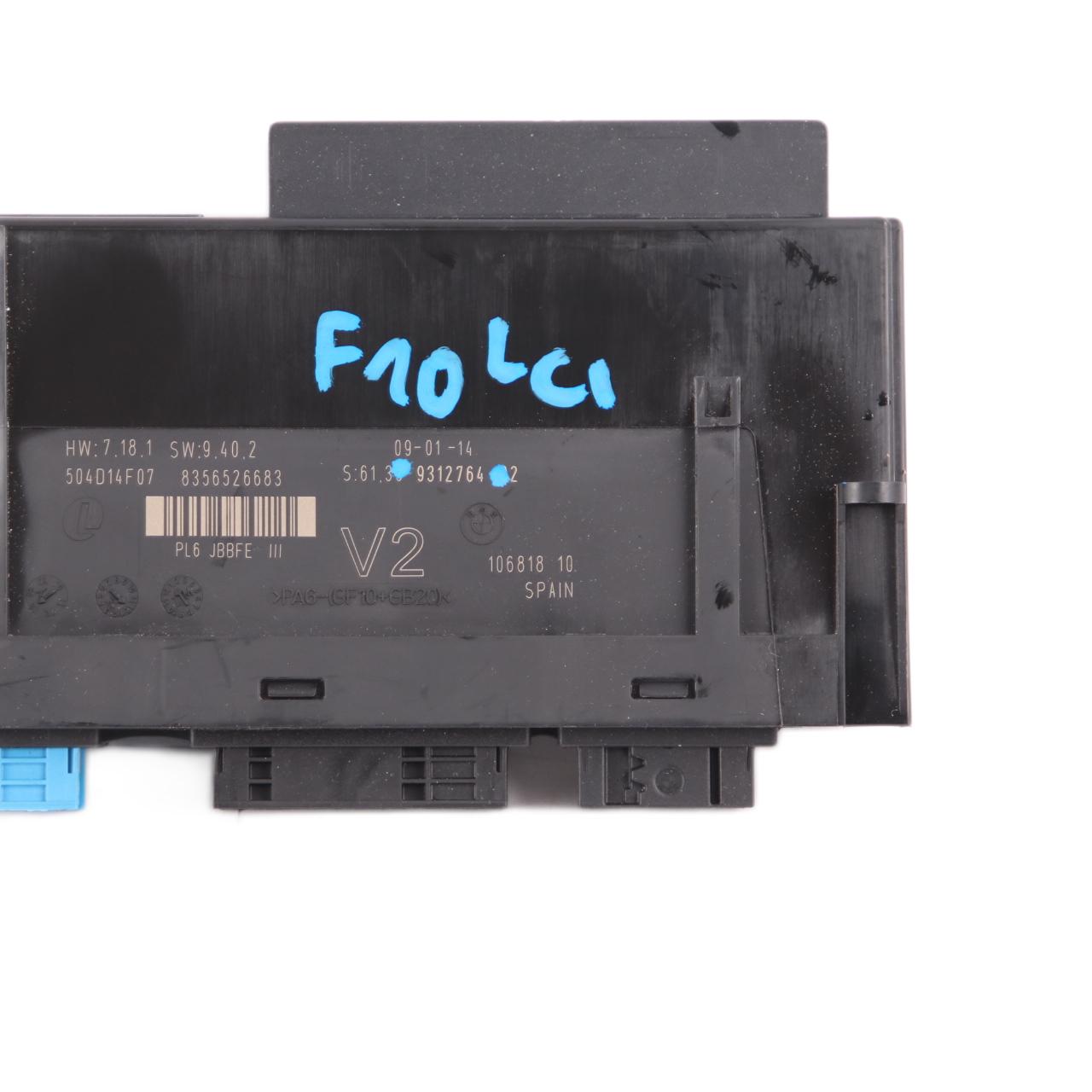 Body Control Module BMW F10 LCI ECU Junction Box PL6 JBBFE III V2 9312764