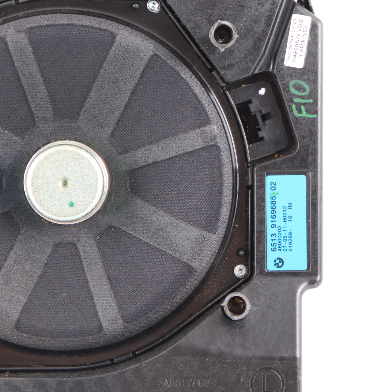 BMW F10 F11 Central Speaker  Left Subwoofer Bass Speaker 9169685