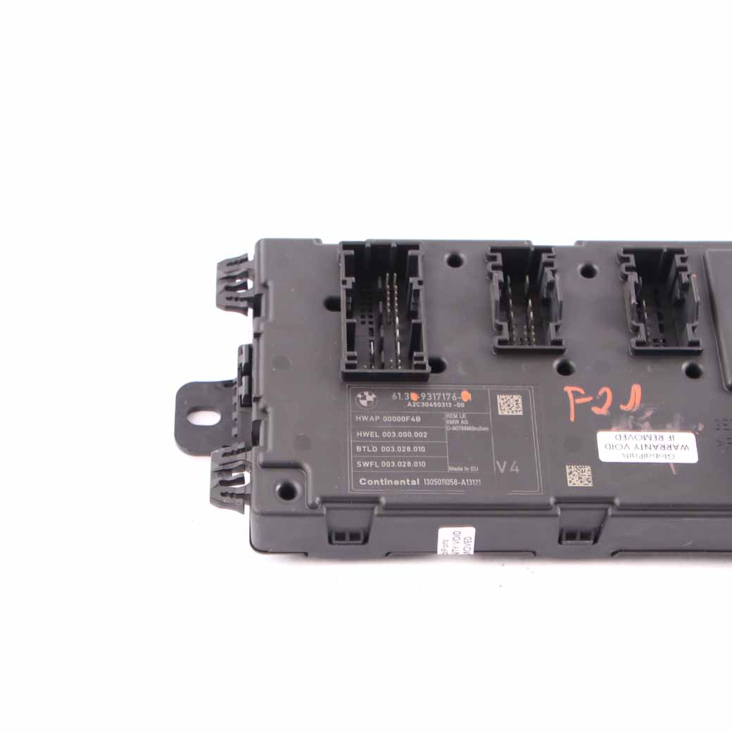 BMW F20 F30 Rear Electronic Module REM Fuse Box Control Unit V2 ECU 9317176