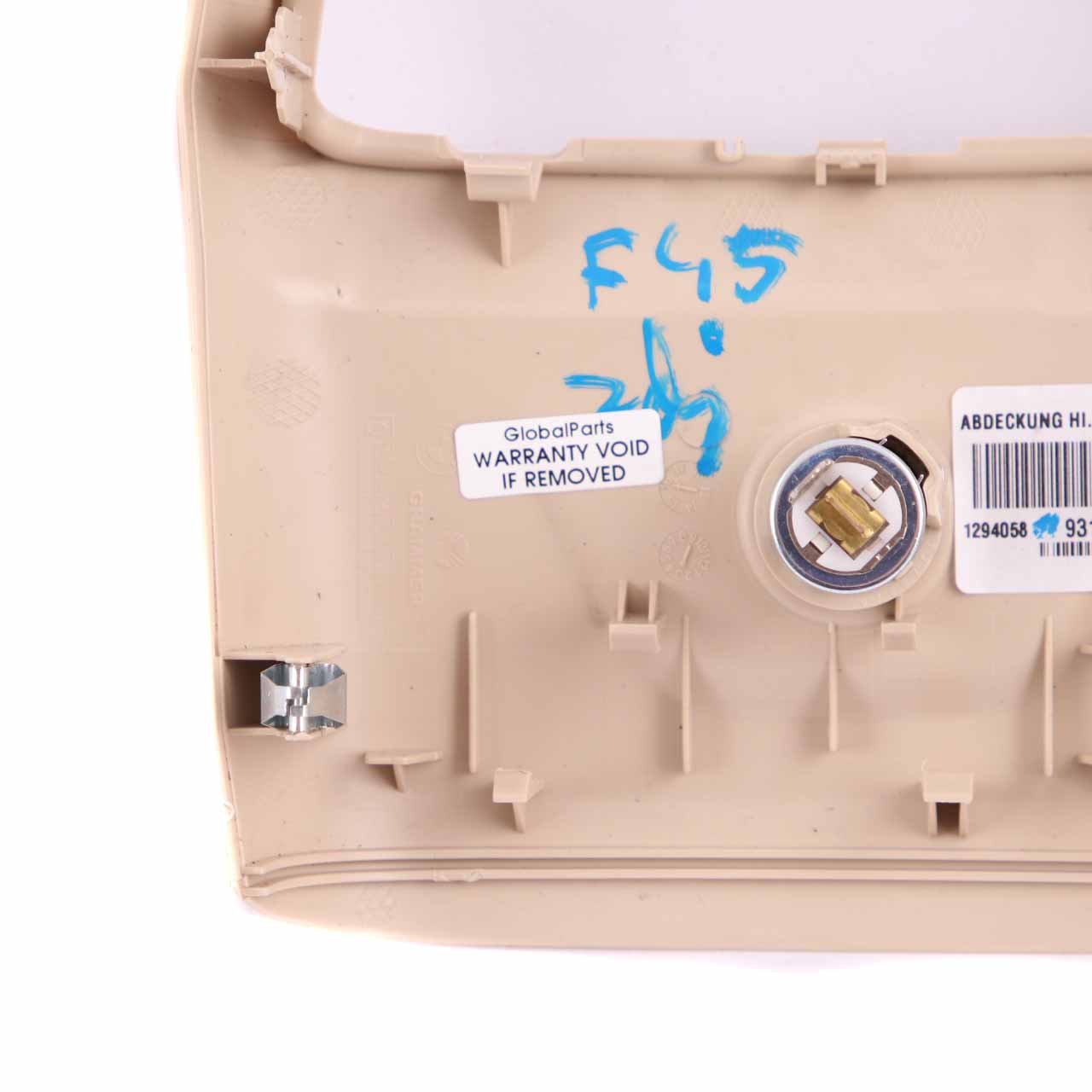 Trim Centre Console BMW F45 F46 Rear Cover Covering Canberra Beige 9319568