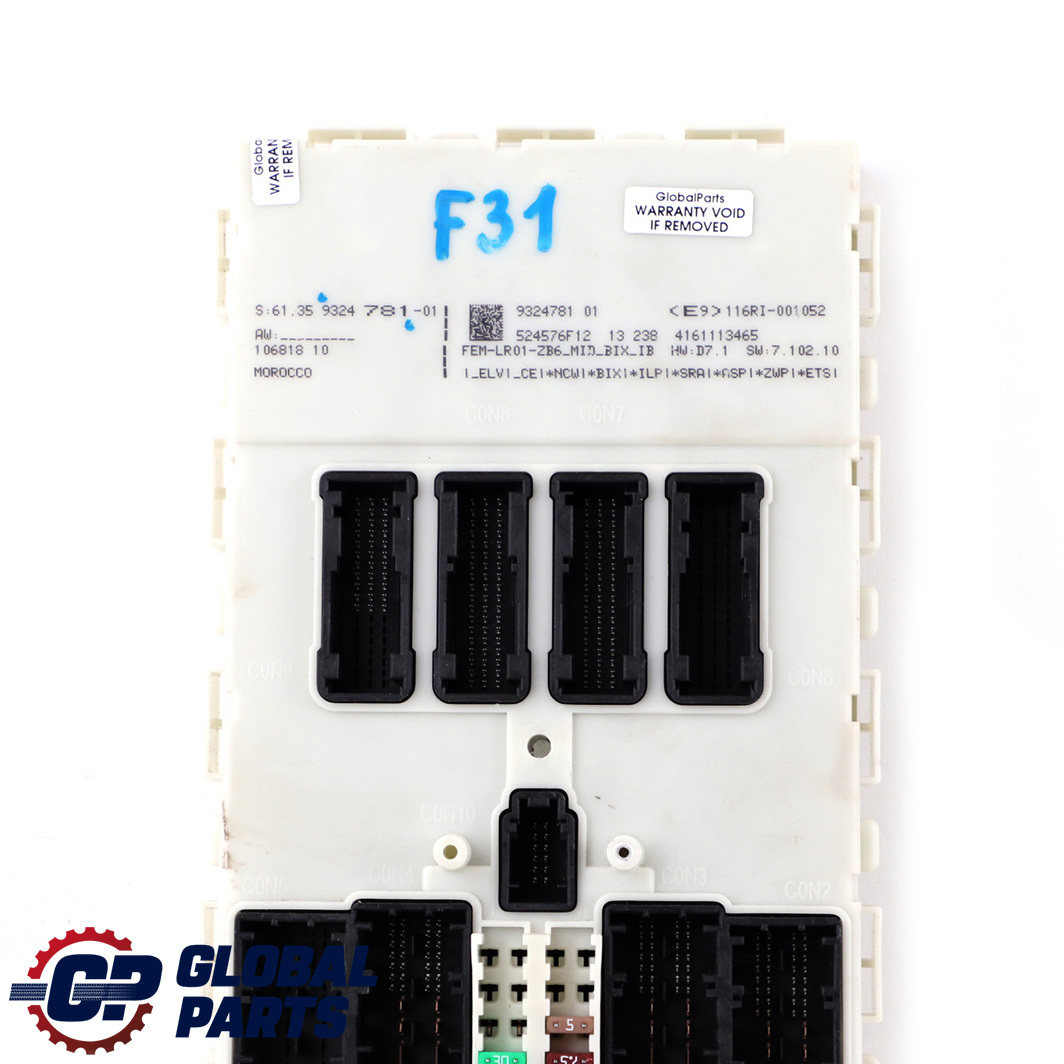 BMW F20 F21 F22 F30 F31 F32 F36 Module Control Unit FEM 9324781