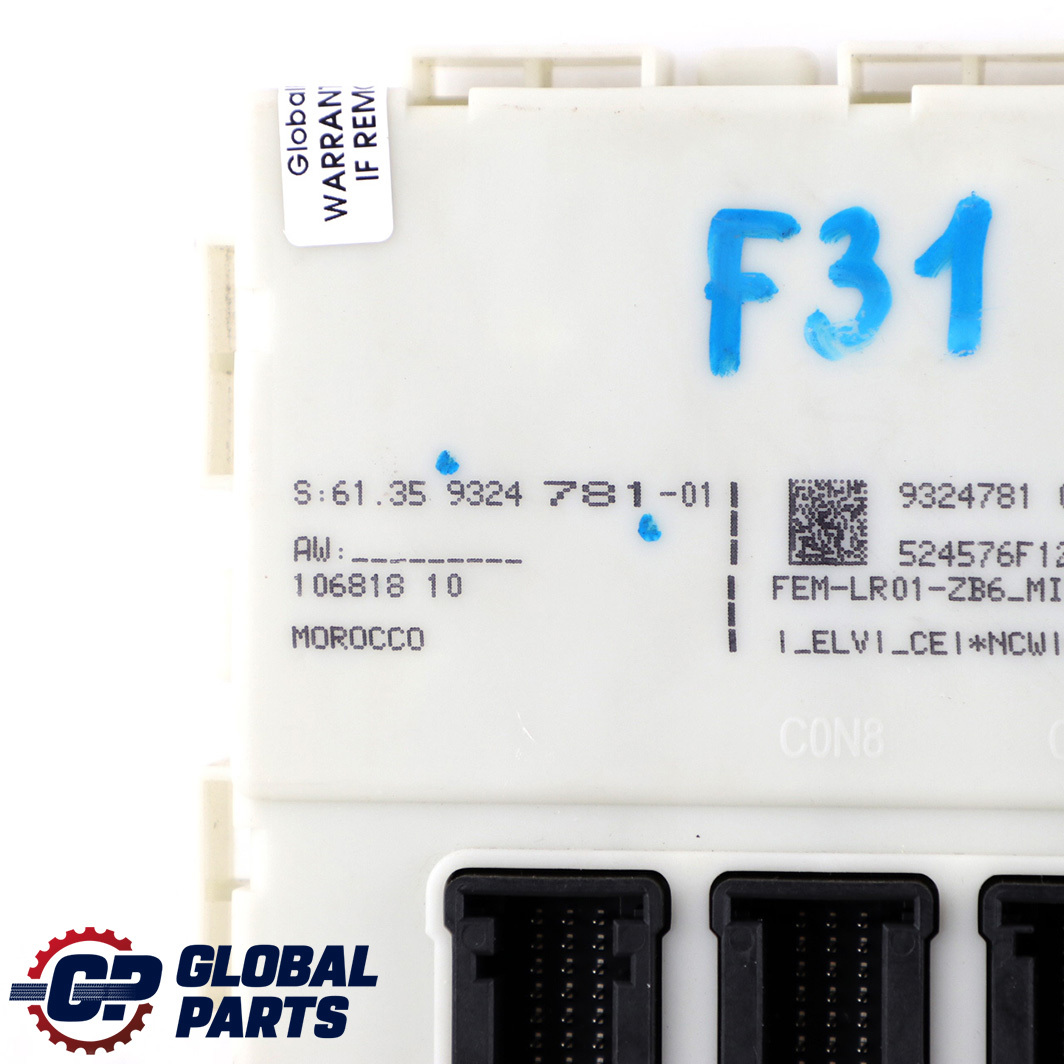 BMW F20 F21 F22 F30 F31 F32 F36 Module Control Unit FEM 9324781