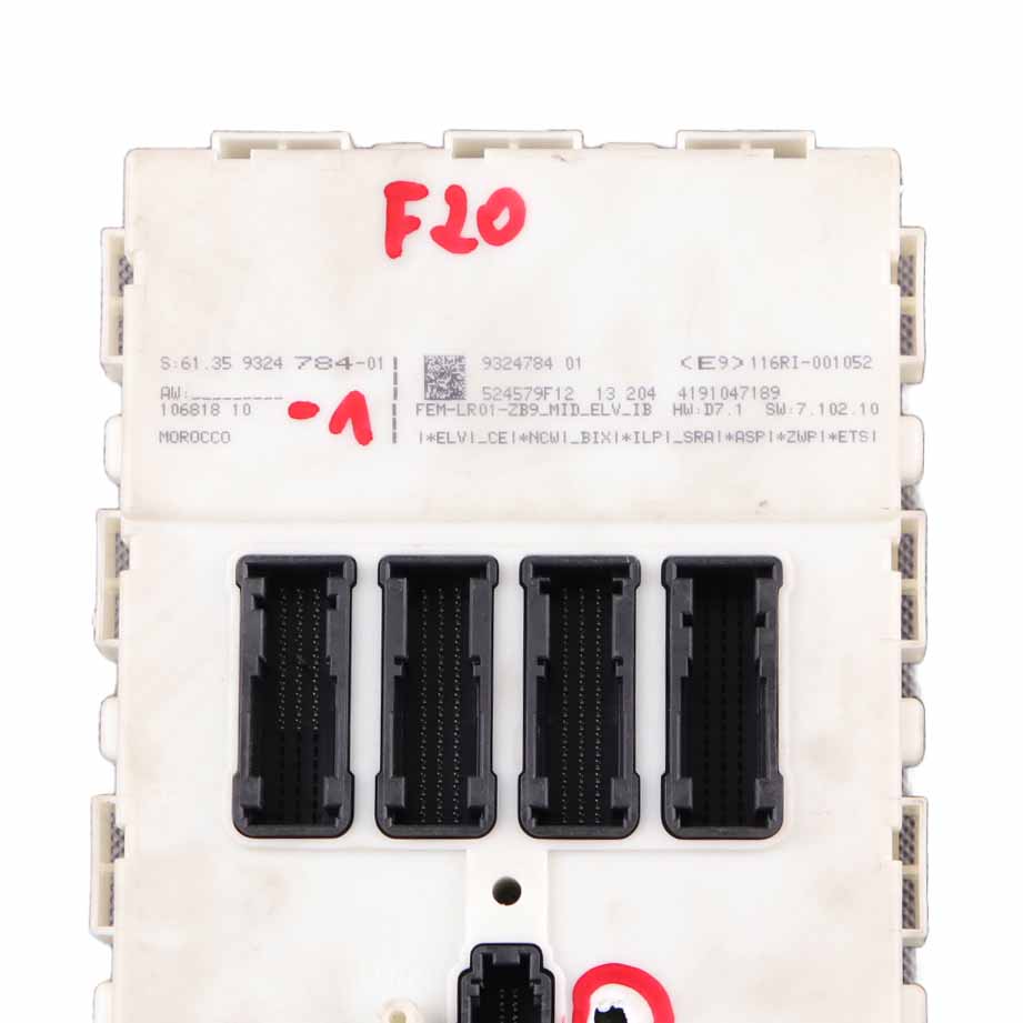 BMW F20 F21 F22 F30 F31 F32 F36 Module Control Unit FEM LR01 ECU 9324784