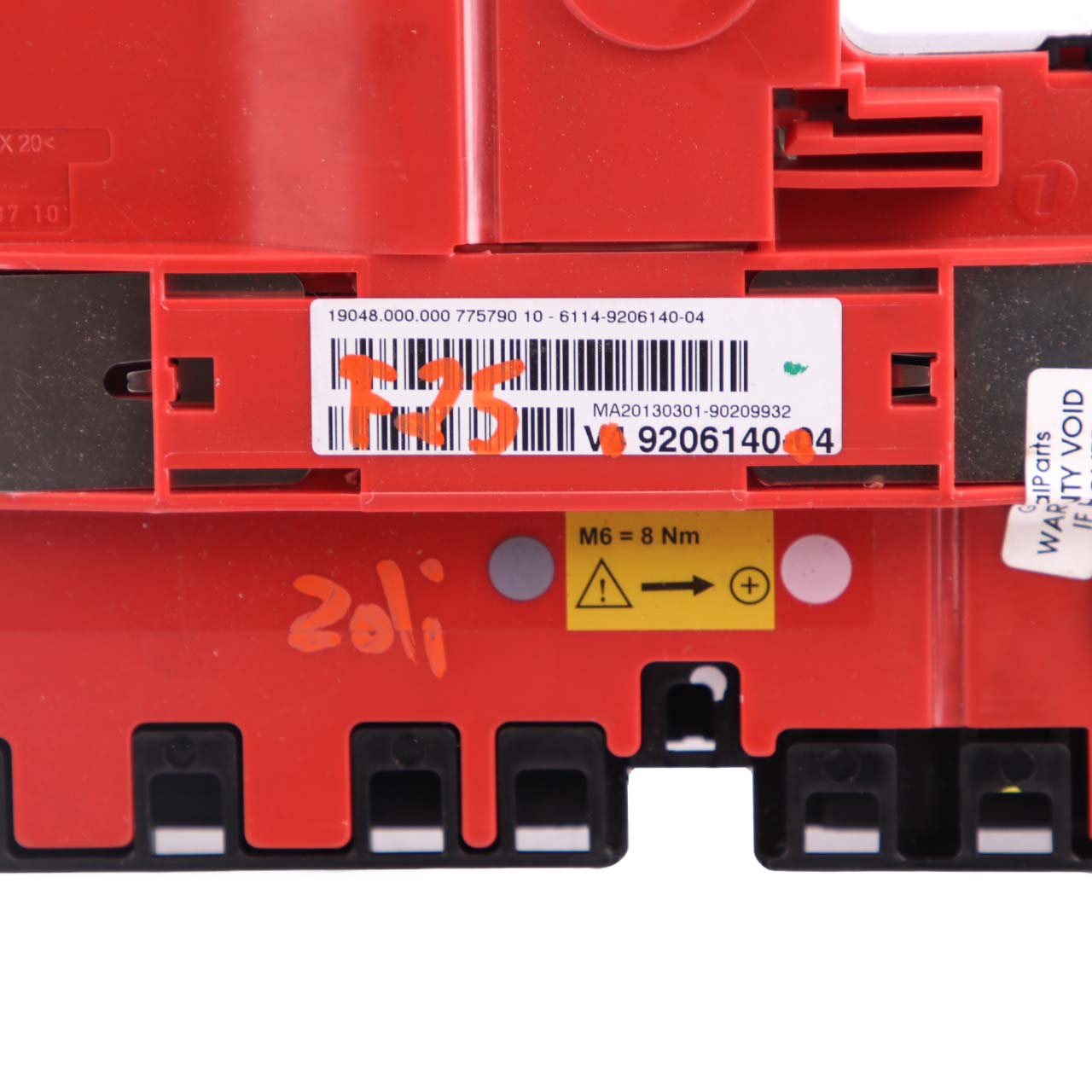 B+ Distribution Box BMW X3 F25 Battery Power Red Rear Control Unit 9206140