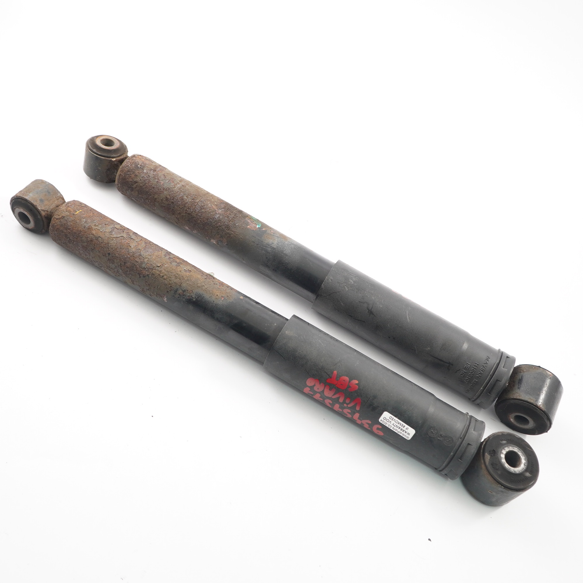 Renault Trafic III Vauxhall Vivaro B Rear Shock Abosorbers Damper Set Right Left