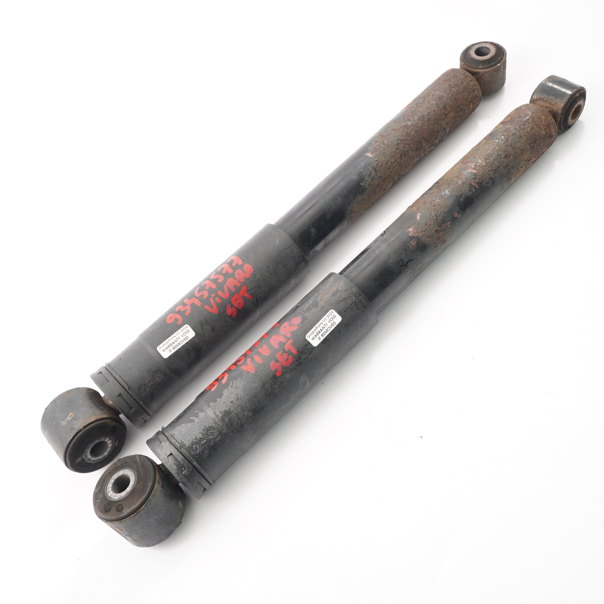 Renault Trafic III Vauxhall Vivaro B Rear Shock Abosorbers Damper Set Right Left