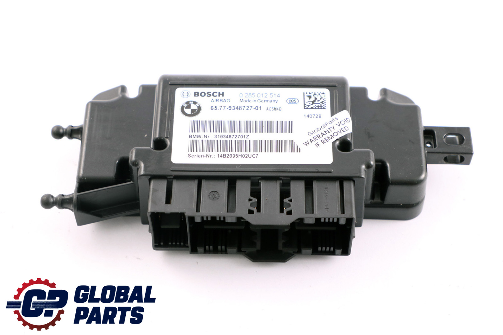 BMW F20 F21 F30 F31 Airbag Control Unit Module 9348727 0285012514